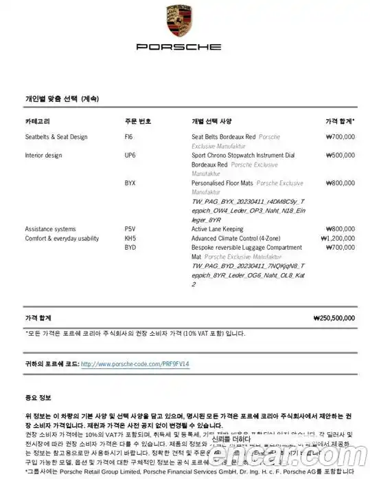 Porsche Taycan 2024 0.1 Автомат в Москве № 415647, фото 12