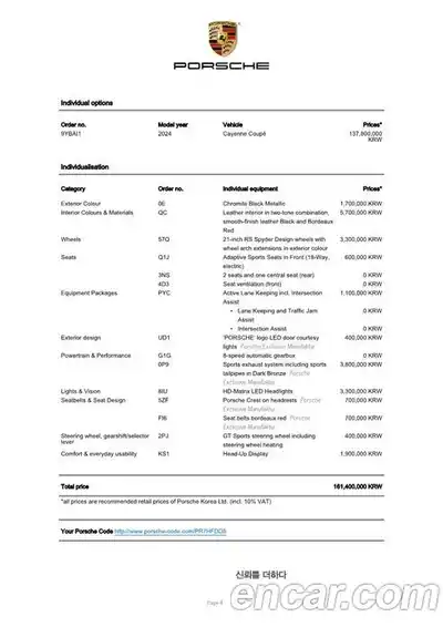 Porsche Cayenne 2024 3.0 Автомат в Москве № 143940, миниатюра 6