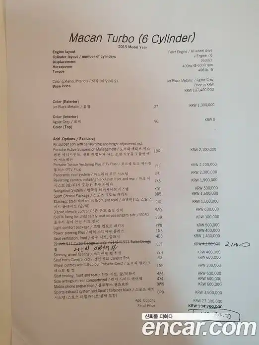 Porsche Macan 2015 3.6 Автомат в Москве № 198000, фото 16