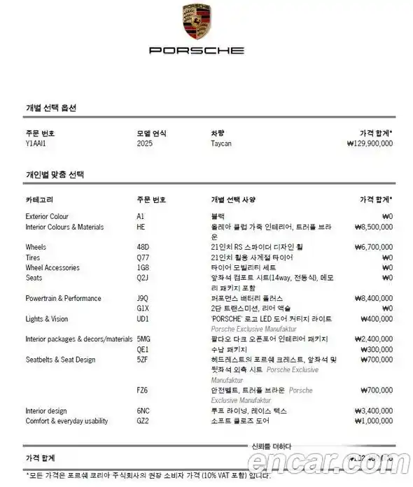 Porsche Taycan 2025 Автомат в Москве № 297325, фото 20