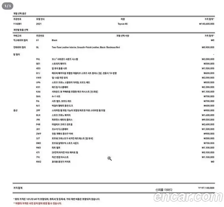Porsche Taycan 2021 0.1 Автомат в Москве № 165275, фото 4