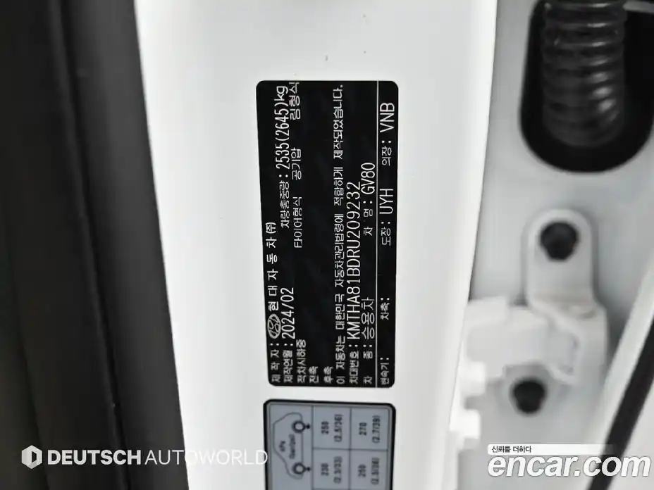 Genesis GV80 2024 2.5 Автомат в Москве № 614894, фото 20