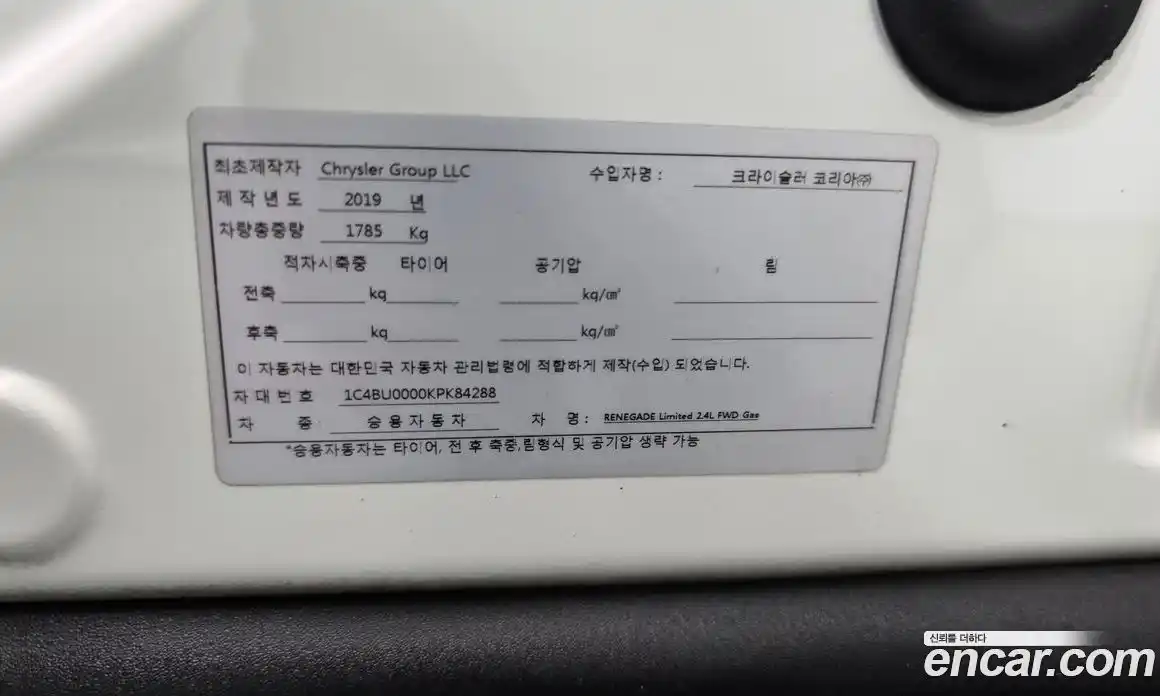 Jeep Renegade 2019 2.4 гидро в Москве № 1693769, фото 29
