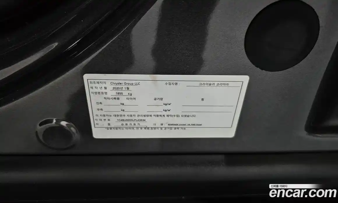 Jeep Renegade 2020 1.6 автомат (гидро), фото 27