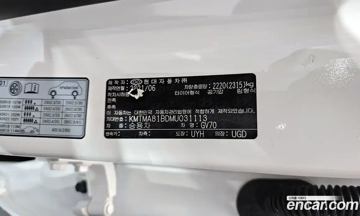 Genesis GV70 2021 2.5 автомат (гидро), фото 32