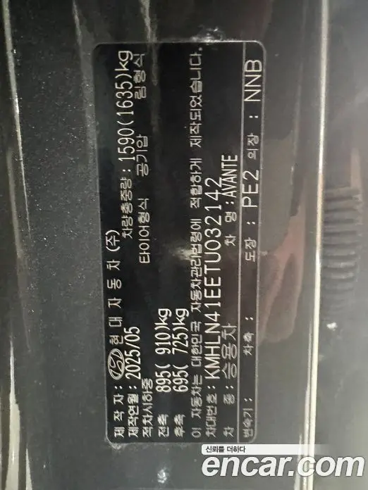 Hyundai Avante 2025 1.6 автомат (гидро), фото 13
