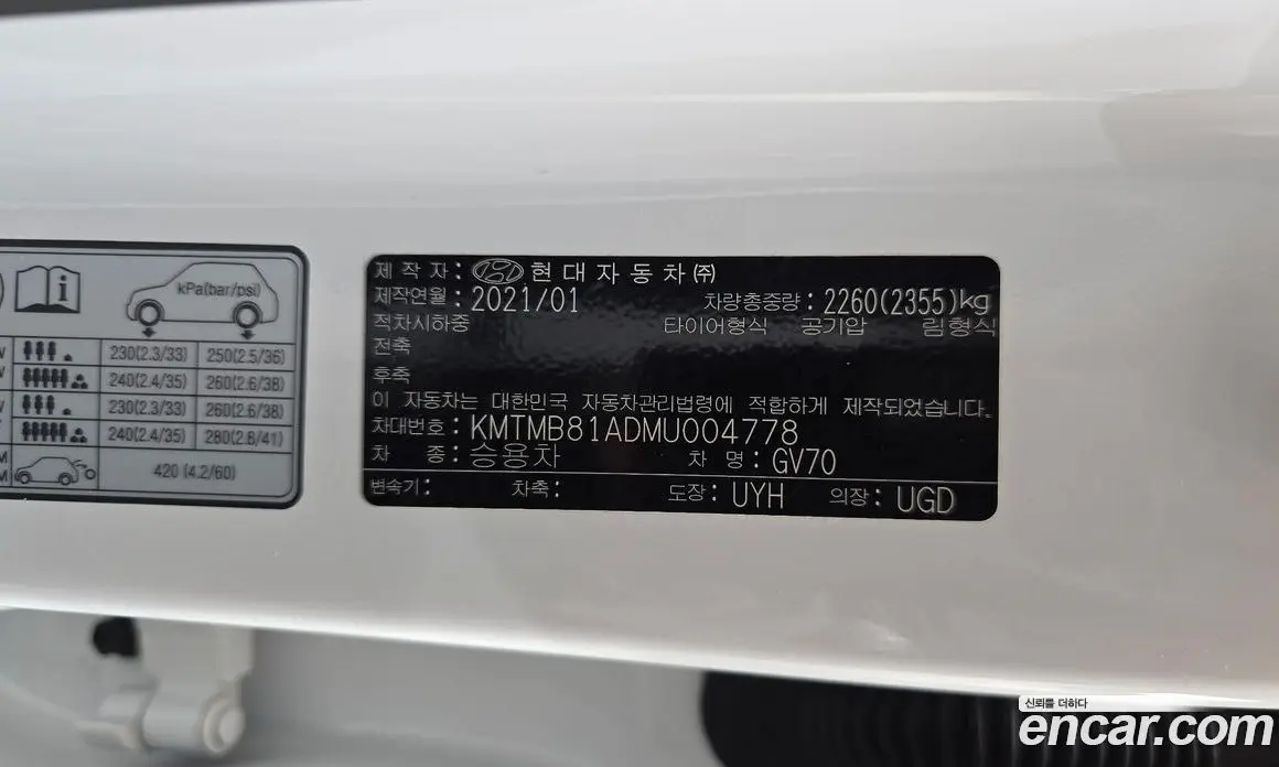 Genesis GV70 2021 2.2 автомат (гидро), фото 31