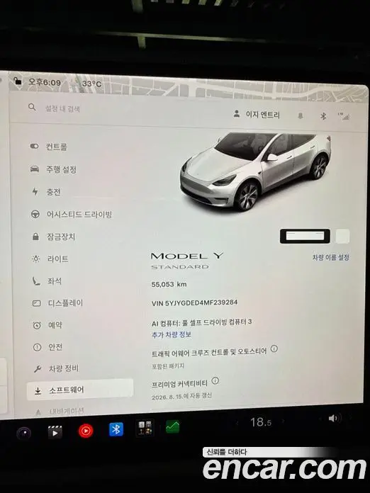 Tesla Model Y 2021 0.3 автомат (гидро), миниатюра 8